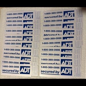 ADT Security Home or Business Window or door Stickers / Decals Lot Of 20 New
